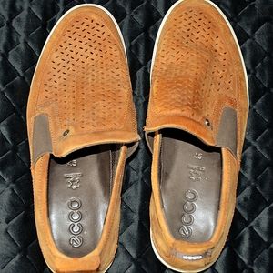 Men's ECCO Camel Nubuck size 12 (45) Collin 2.0 Casual Slip On Sneaker